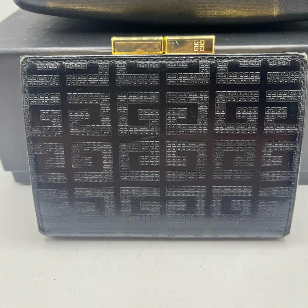 Givenchy Black and Gold Geometric Clutch - Picture 4 of 8